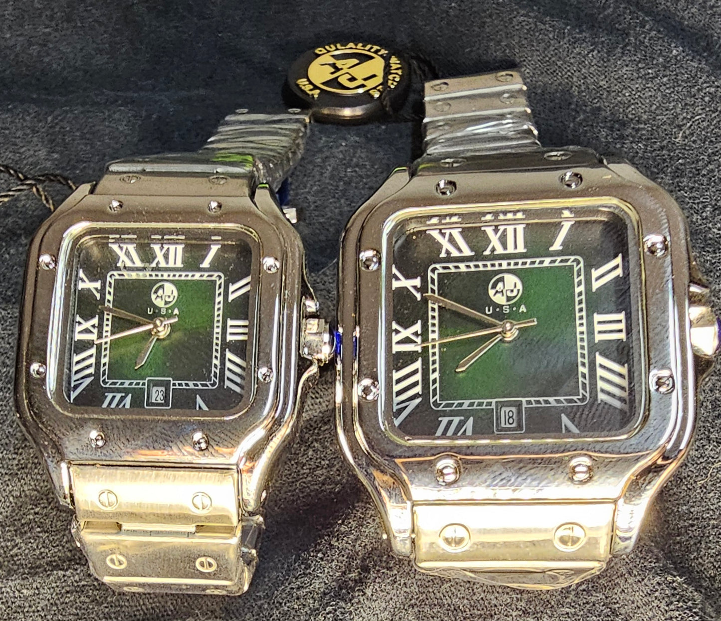 Men and Woman Matching Gold Watches